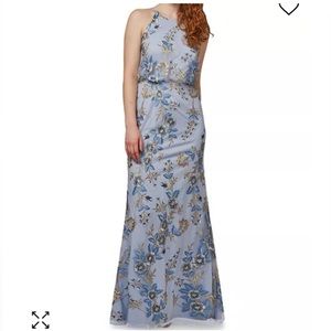 EMBROIDERED BLOUSON GOWN